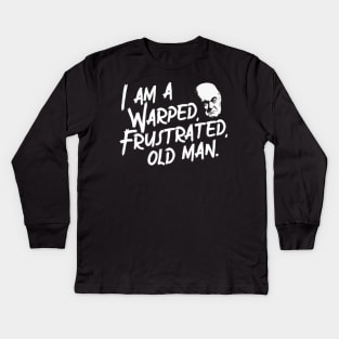 Warped Frustrated Old Kids Long Sleeve T-Shirt